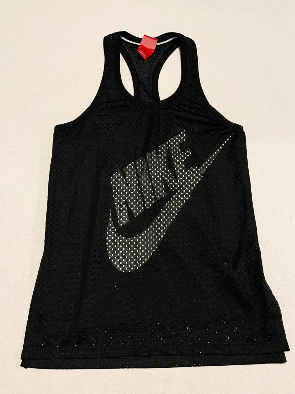 Nike Women’s Black Mesh Just Do It Racerback Tank Top Size Small